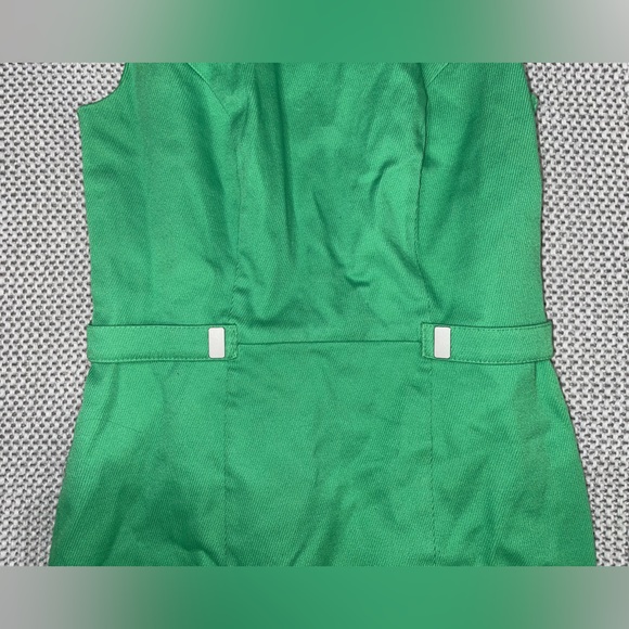 LIKE NEW Banana Republic Cotton Green Dress Size 0 - Picture 3 of 4